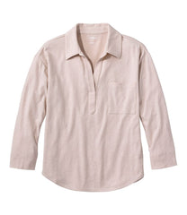 L.L.Bean For Sale | Women's Linen/Cotton Tee, Three-Quarter-Sleeve Splitneck Polo