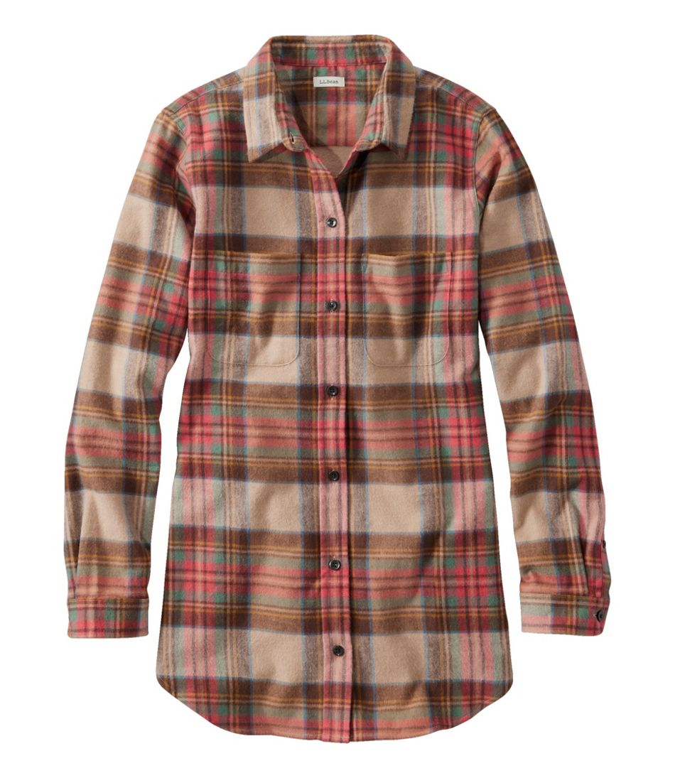 L.L.Bean Sale | Women's Scotch Plaid Flannel Shirt, Tunic