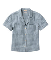 Iron Blue Check,X-Small