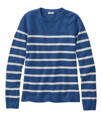 L.L.Bean US | Women's Classic Cashmere Sweater, Crewneck Stripe