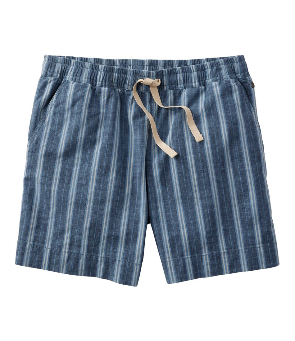 L.L.Bean For Sale | Women's Lakewashed Dock Shorts, Mid-Rise Stripe