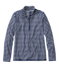 L.L.Bean Sale | Women's SunSmart® UPF 50+ Sun Shirt, Quarter-Zip Stripe