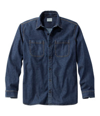 L.L.Bean | Men's BeanFlex® Denim Shirt, Traditional Untucked Fit