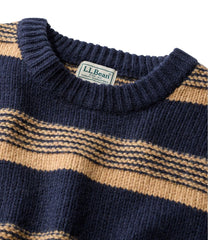 L.L.Bean Discount | Men's Bean's Classic Ragg Wool Sweater, Crewneck, Stripe