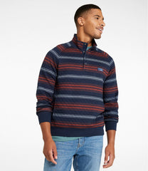 L.L.Bean On Sale | Men's Quilted Sweatshirt, Mockneck, Stripe