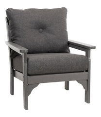 L.L.Bean Discount | All-Weather Patio Chair with Textured Cushion, Slate Gray