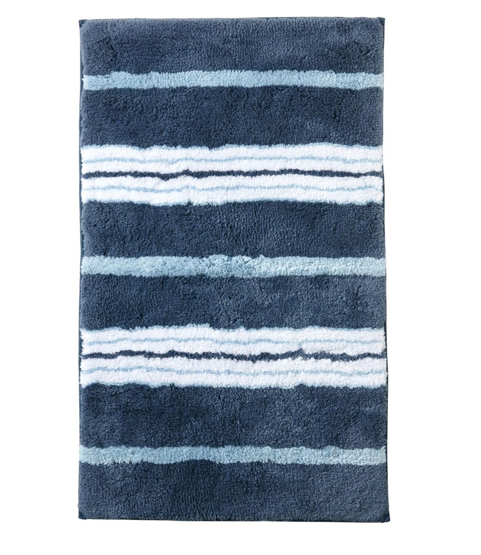 L.L.Bean New | Premium Cotton Bath Mat, Multistripe
