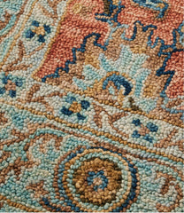 L.L.Bean Online | Single Border Terracotta Wool Tufted Rug