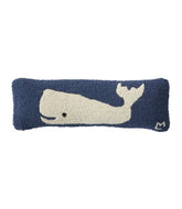 L.L.Bean US | Wool Hooked Throw Pillow, Whale, 8" x 24"
