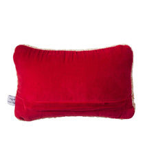 L.L.Bean On Sale | Wool Hooked Throw Pillow, Red Flake, 8" x 12"