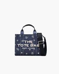 Marc Jacobs The Bandana Canvas Small Tote Bag Navy Multi BAGS|NEW ARRIVALS