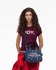 Marc Jacobs The Bandana Canvas Small Tote Bag Navy Multi BAGS|NEW ARRIVALS