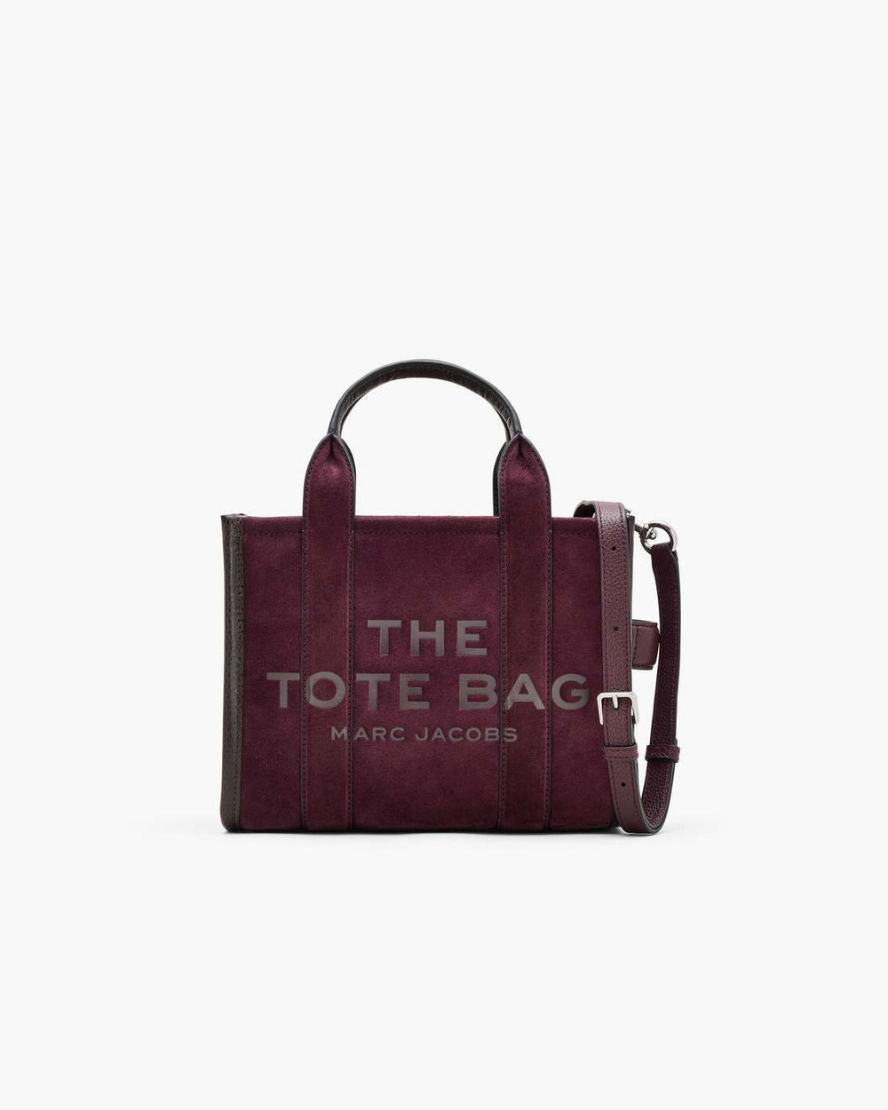 Marc Jacobs The Suede Small Tote Bag Dark Plum BAGS