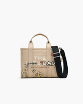 Marc Jacobs The Daisy Doodle Canvas Small Tote Bag Beige Multi BAGS