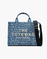 Marc Jacobs The Joy Denim Medium Tote Bag Indigo Multi BAGS