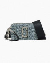 Marc Jacobs The Washed Monogram Denim Snapshot Sun Faded Denim BAGS