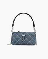 Marc Jacobs The Quilted Denim Snapshot Convertible Shoulder Bag Light Wash Indigo BAGS|WALLETS