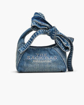 Marc Jacobs The Bow Denim Mini Sack Bag Medium Wash Indigo BAGS