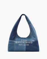 Marc Jacobs The Patchwork Denim Sack Bag Blue Denim BAGS