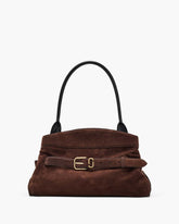 Marc Jacobs The Suede Dakota Satchel Dark Brown BAGS