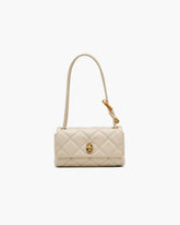 Marc Jacobs The Quilted Mini Dual Shoulder Bag Cloud White BAGS