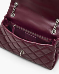 Marc Jacobs The Quilted Dual Convertible Shoulder Bag Dark Plum BAGS
