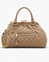 Marc Jacobs Re-Edition Quilted Leather Stam Bag Camel BAGS