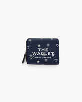 Marc Jacobs The Bandana Mini Compact Wallet Navy Multi WALLETS|NEW ARRIVALS