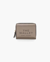 Marc Jacobs The Leather Mini Compact Wallet Cement WALLETS