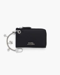 Marc Jacobs The Everyday Top Zip Charm Wallet Black WALLETS|ACCESSORIES|NEW ARRIVALS