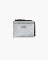 Marc Jacobs The Coated Glitter Everyday Top Zip Wallet Silver WALLETS|NEW ARRIVALS