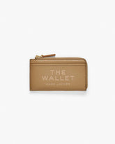 Marc Jacobs The Leather Top Zip Multi Wallet Camel WALLETS
