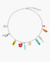 Marc Jacobs The City Charm Necklace New York Silver/Multi JEWELRY