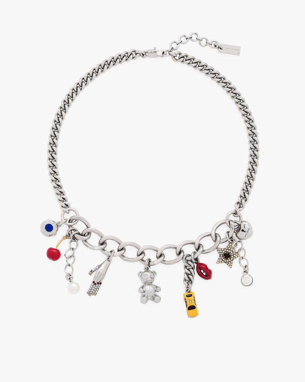 Marc Jacobs The Trinket Charm Necklace Silver/Multi JEWELRY|NEW ARRIVALS