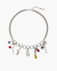 Marc Jacobs The Trinket Charm Necklace Silver/Multi JEWELRY|NEW ARRIVALS