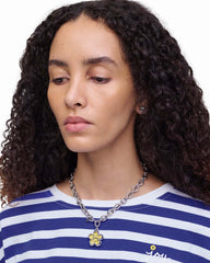 Marc Jacobs The Daisy Puzzle Necklace Silver/Multi JEWELRY