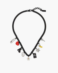 Marc Jacobs The Collector Charm Necklace Black Multi JEWELRY
