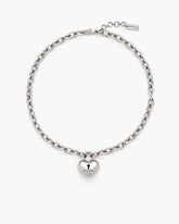 Marc Jacobs The Heart Balloon Necklace Light Antique Silver JEWELRY|NEW ARRIVALS