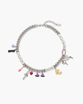 Marc Jacobs The Dollhouse Charm Necklace Silver/Multi JEWELRY