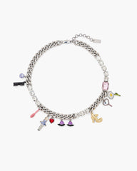 Marc Jacobs The Dollhouse Charm Necklace Silver/Multi JEWELRY