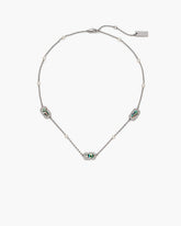 Marc Jacobs The J Marc Luxe Station Necklace Silver/Crystal JEWELRY