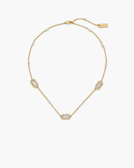 Marc Jacobs The J Marc Luxe Station Necklace Gold/Crystal JEWELRY