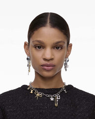 Marc Jacobs The Grunge Glam Charm Necklace Gold/Silver JEWELRY