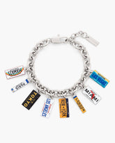 Marc Jacobs The Cities License Plate Charm Bracelet Silver/Multi JEWELRY