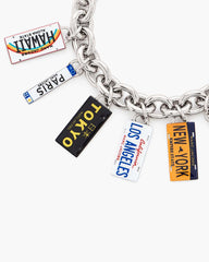 Marc Jacobs The Cities License Plate Charm Bracelet Silver/Multi JEWELRY