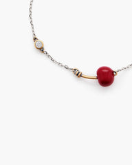 Marc Jacobs The Cherry Slider Bracelet Silver/Red JEWELRY|NEW ARRIVALS