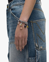 Marc Jacobs Perfect Charm Bracelet Silver/Pink Multi JEWELRY
