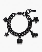 Marc Jacobs The Pave Mini Icon Charm Bracelet Black/Black Crystal JEWELRY