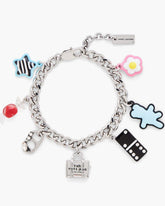Marc Jacobs The Sticker Charm Bracelet Silver Multi JEWELRY