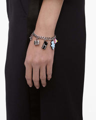 Marc Jacobs The Sticker Charm Bracelet Silver Multi JEWELRY